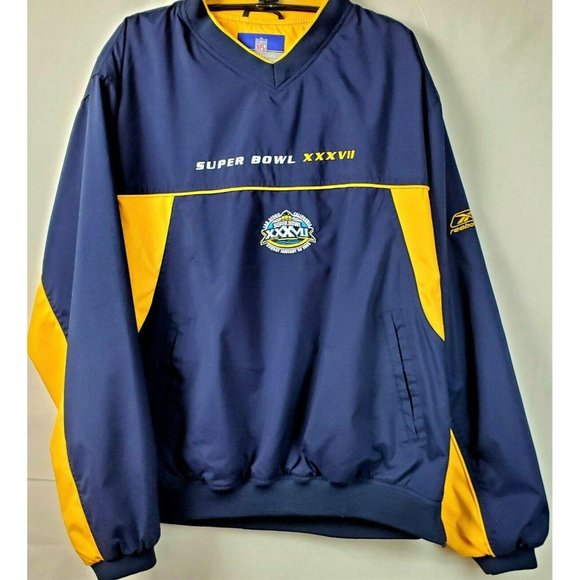 NFL Super Bowl XXXVII Men’s Large Reebok Pullover 2003 San Diego CA - Picture 1 of 8